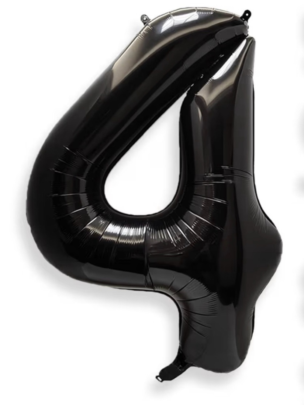 Black Foil Number 4 Balloon (40 Inches)